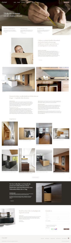 SnedkerkøkkenCulina - Design af hjemmeside 